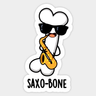 Saxo-bone Funny Bone Music Instrument Pun Sticker